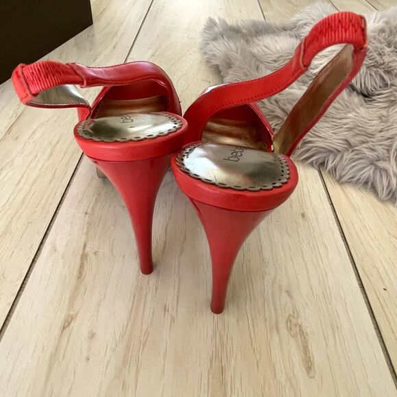 Bebe Red Patent Leather Stiletto Heels Size 8.5 | Brand New in Box | Bold & Chi - Picture 9 of 10